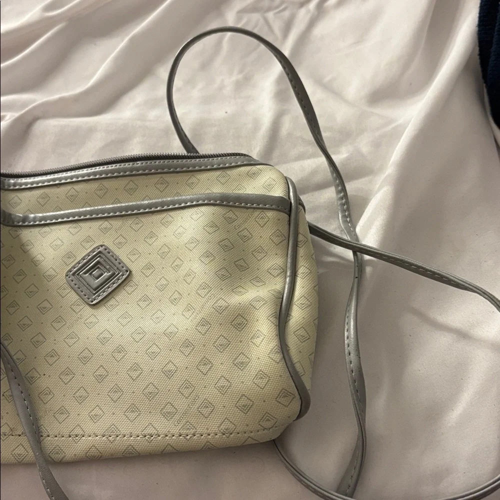 Elegant Cream and Gray Women's Bag